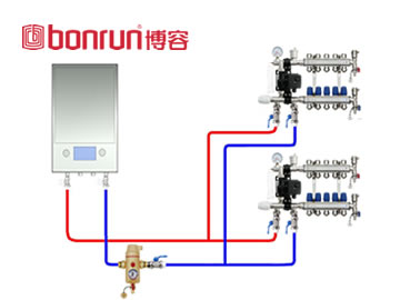 壁掛爐地暖系統方案
